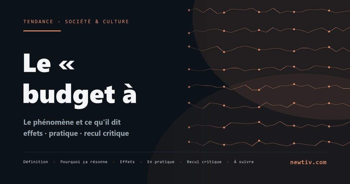 Le « budget à voix haute »