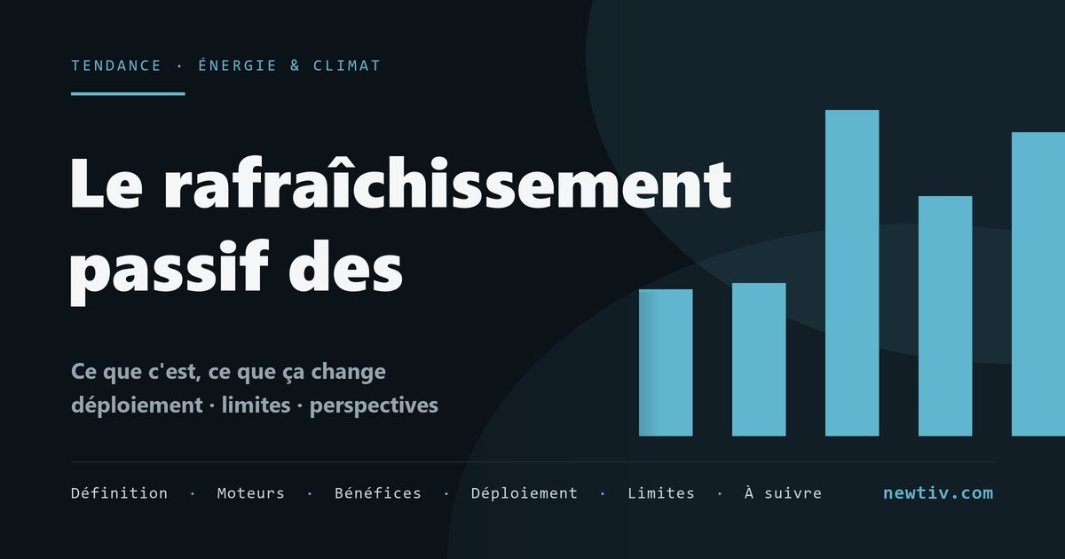 Le rafraîchissement passif des bâtiments