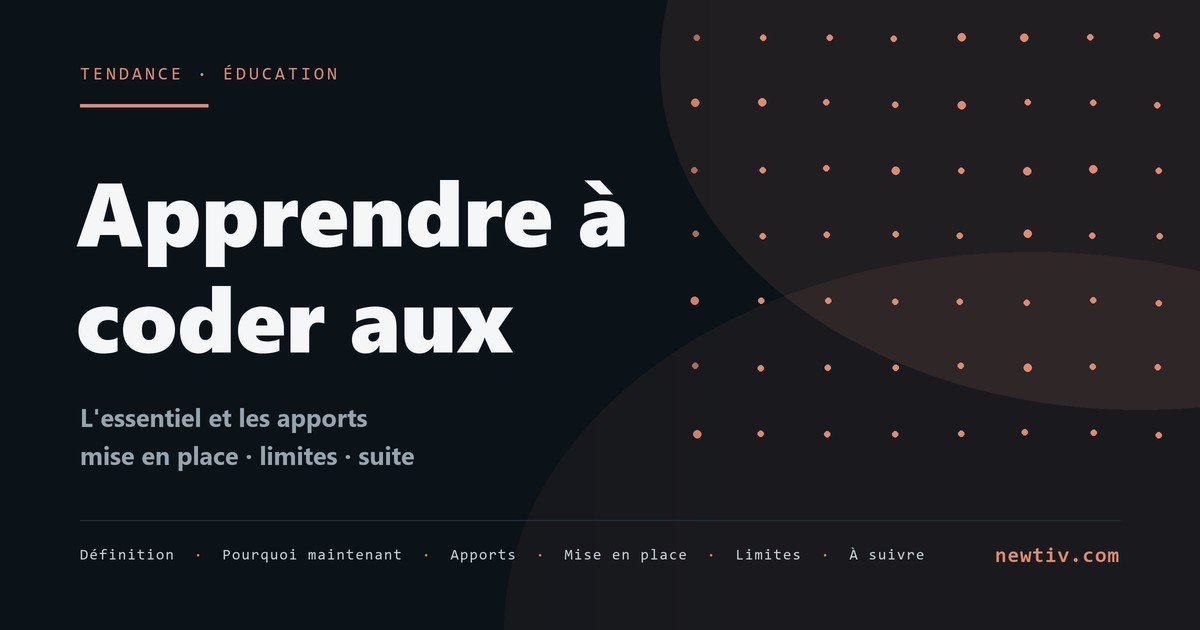 Apprendre à coder aux enfants
