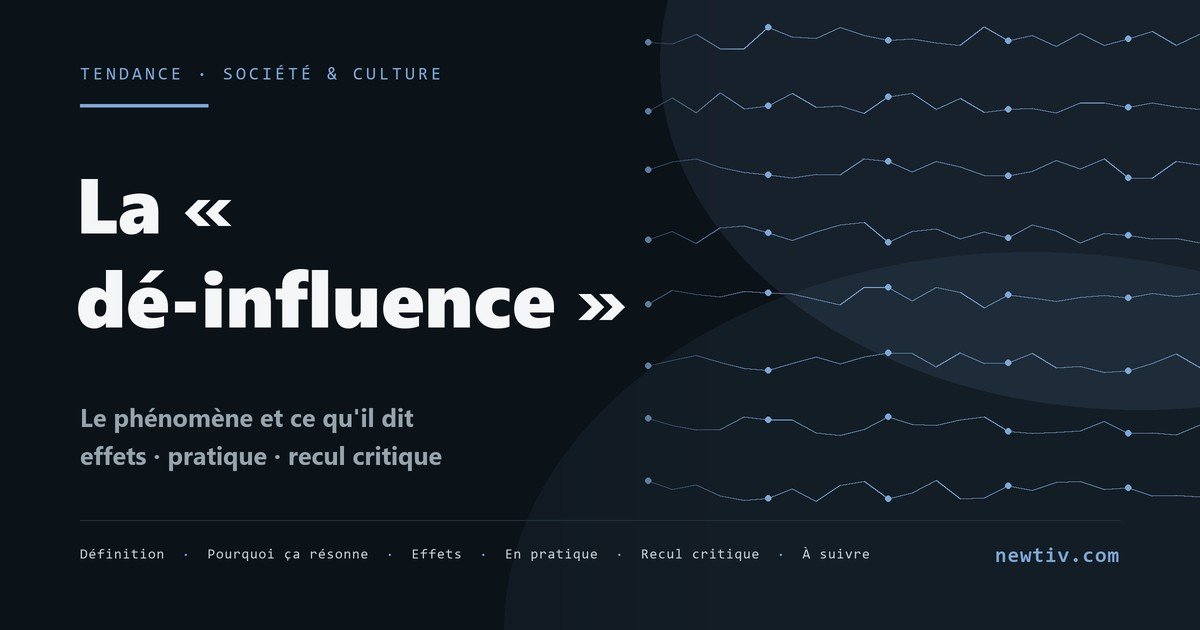 La « dé-influence » et la consommation raisonnée