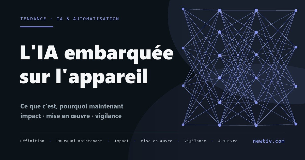 L'IA embarquée sur l'appareil