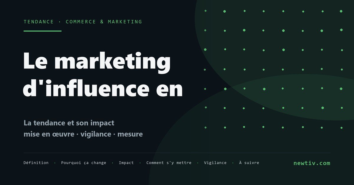 Le marketing d'influence en 2026
