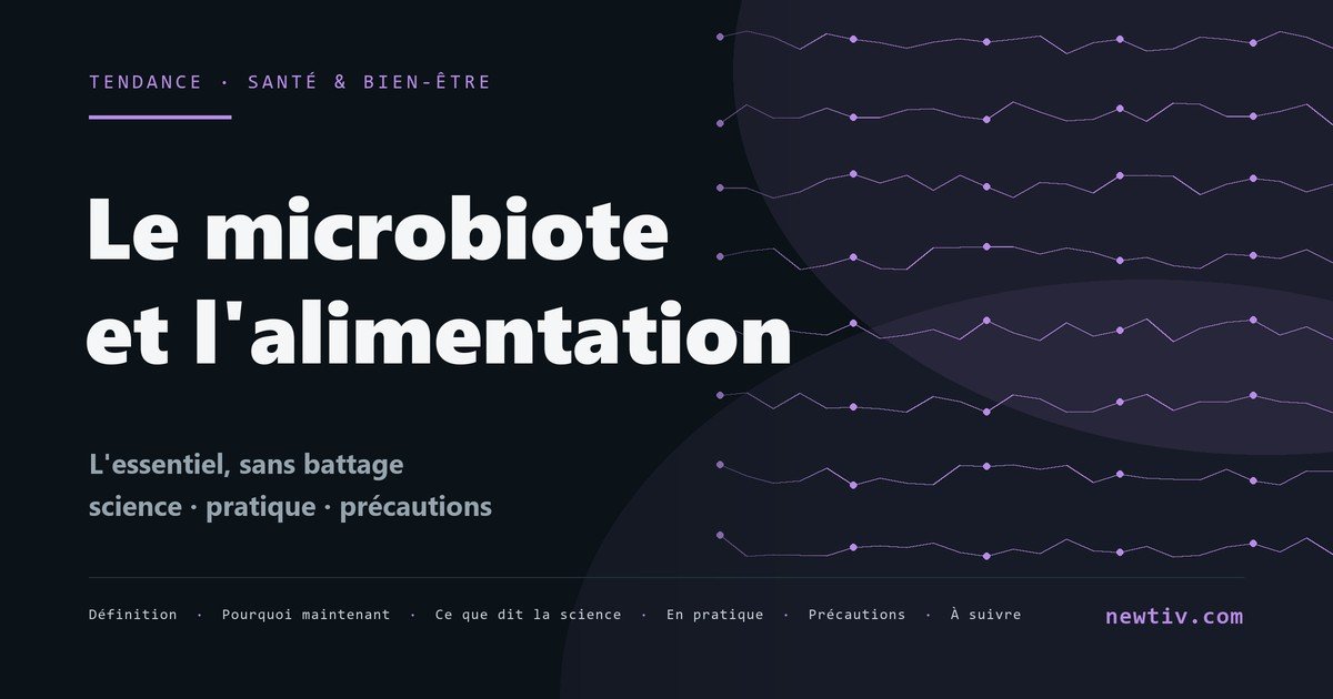 Le microbiote et l'alimentation