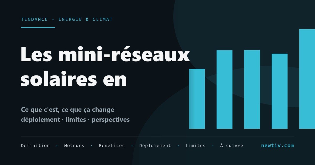 Les mini-réseaux solaires en Afrique