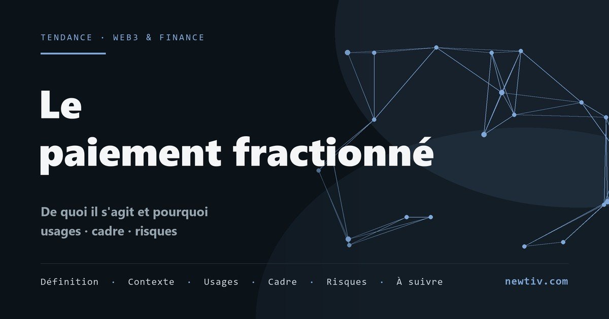 Le paiement fractionné