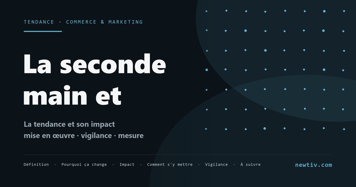La seconde main et la mode circulaire