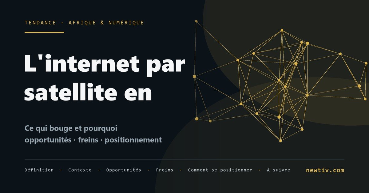 L'internet par satellite en Afrique