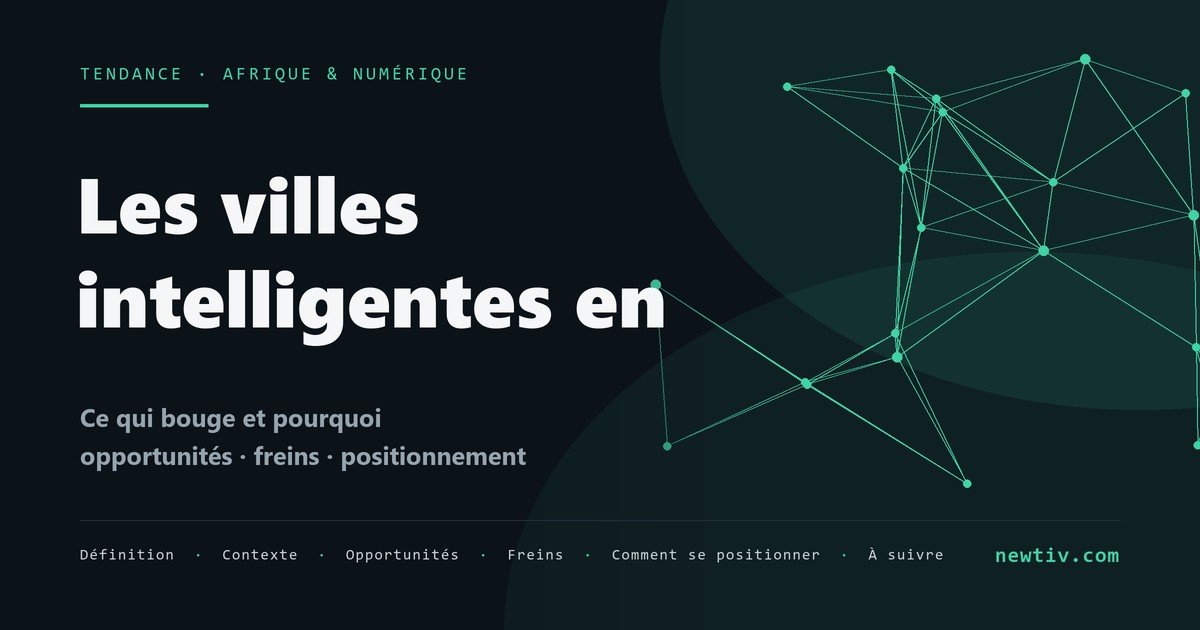 Les villes intelligentes en Afrique