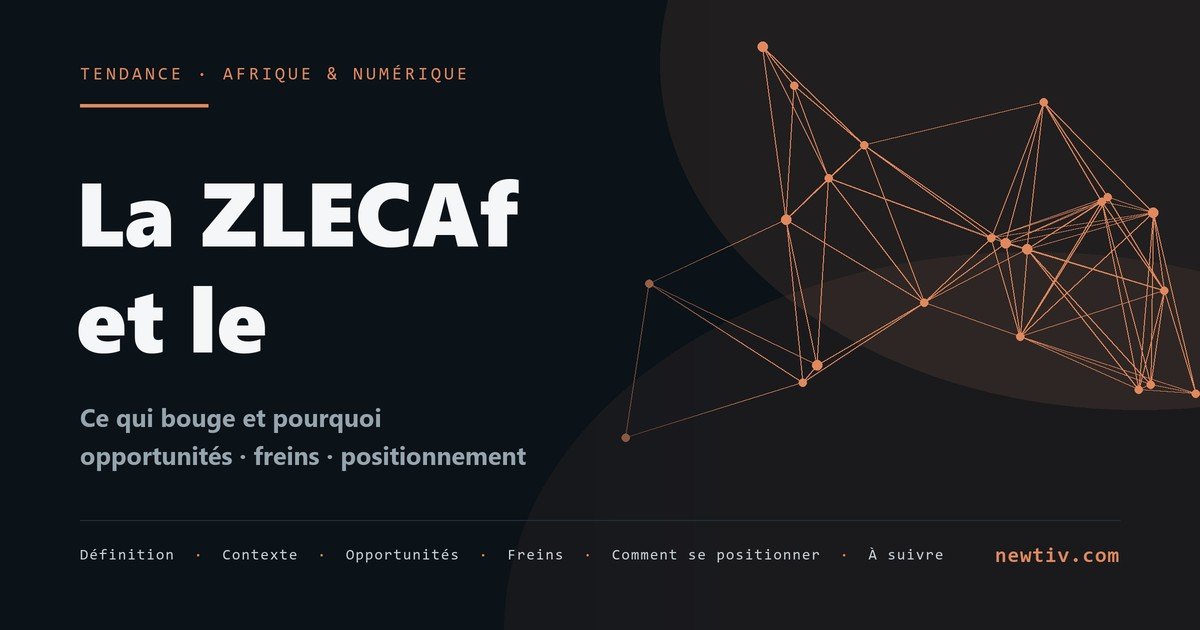 La ZLECAf et le commerce intra-africain