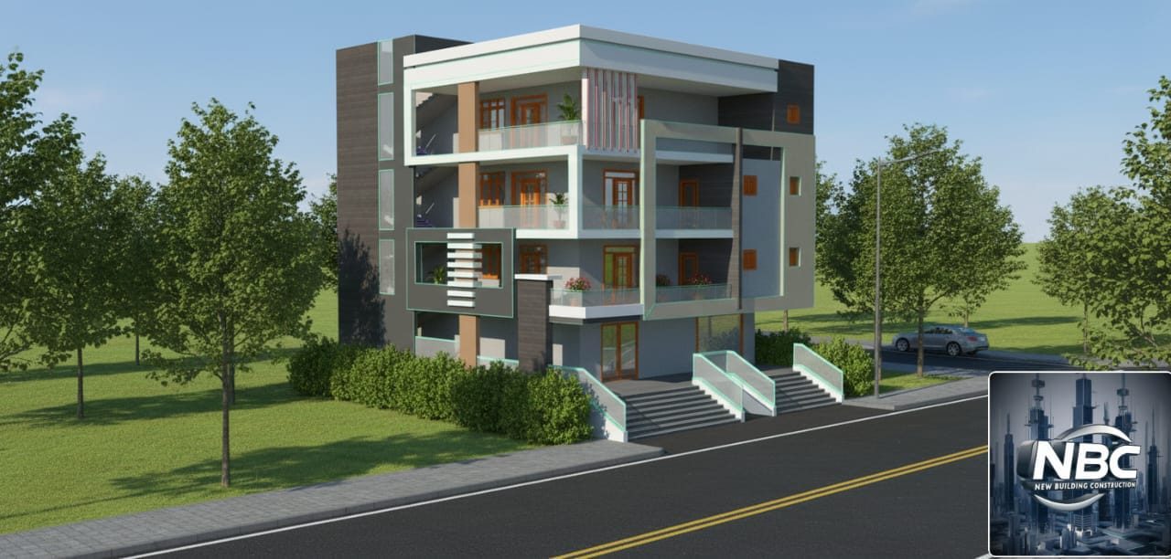 Immeuble R+3 contemporain