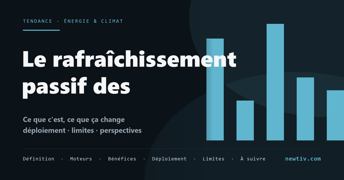Le rafraîchissement passif des bâtiments