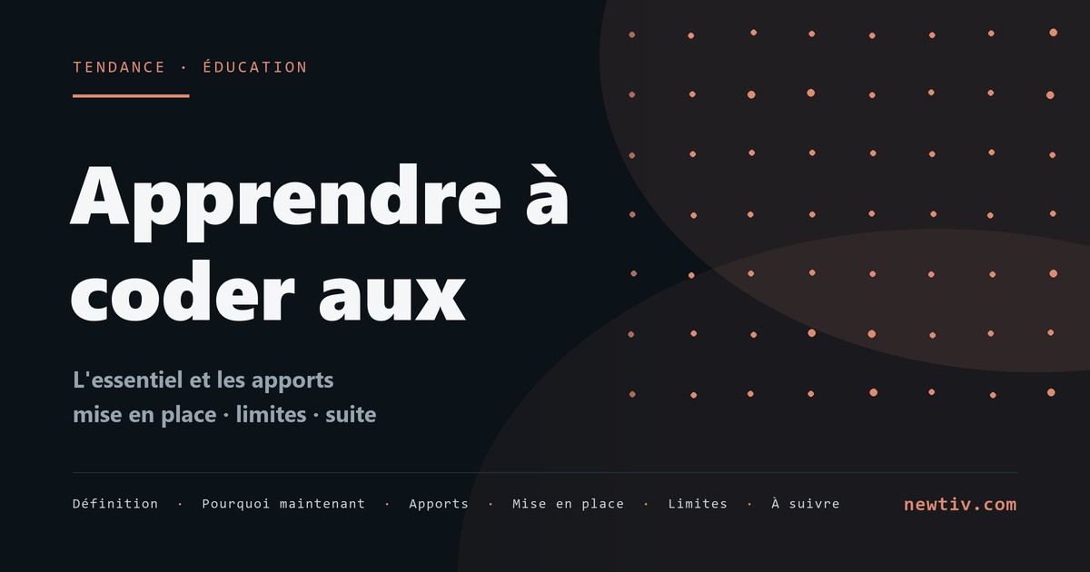 Apprendre à coder aux enfants