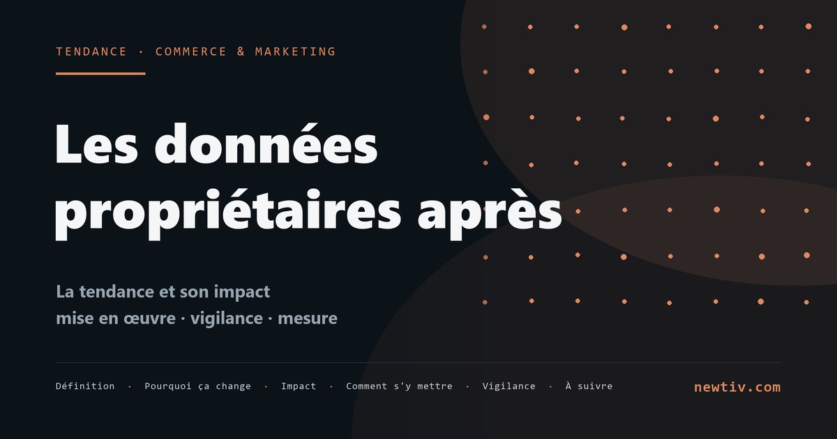 Les données propriétaires après les cookies tiers