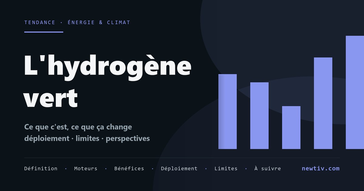 L'hydrogène vert