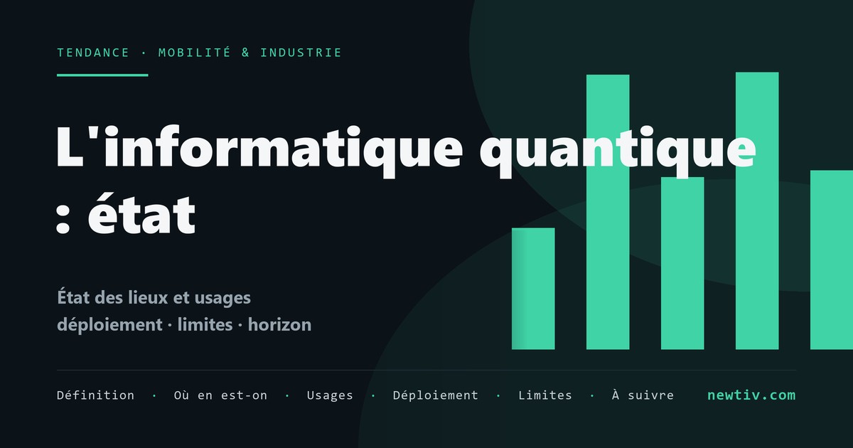 L'informatique quantique : état des lieux