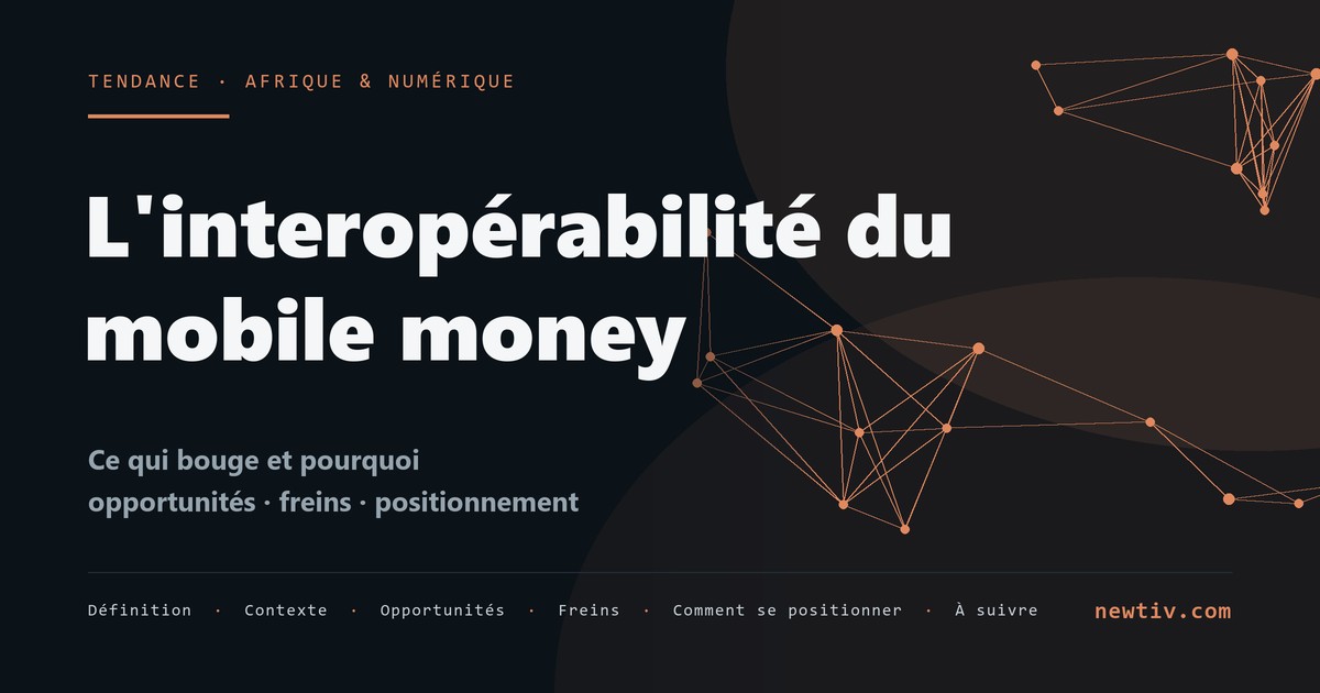 L'interopérabilité du mobile money