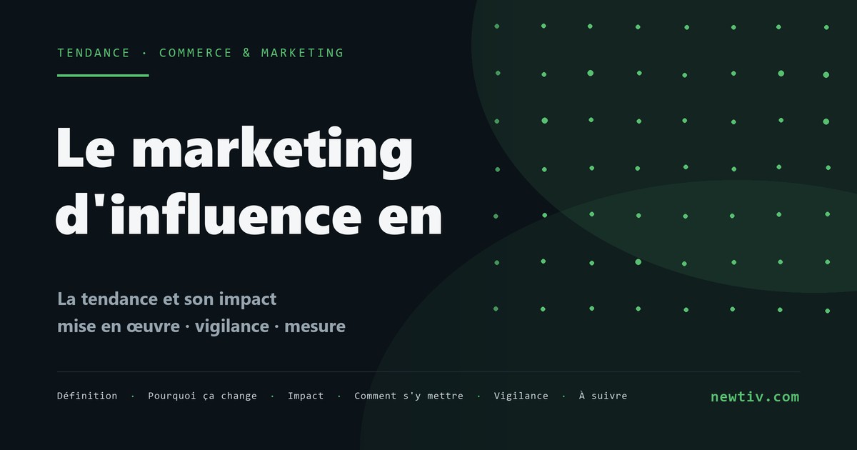 Le marketing d'influence en 2026