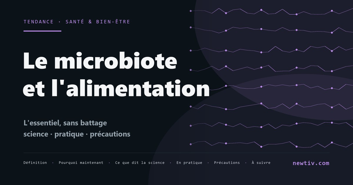 Le microbiote et l'alimentation