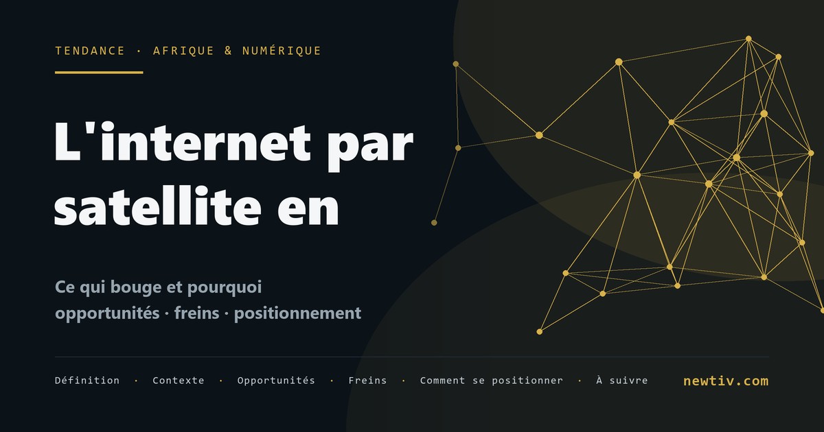 L'internet par satellite en Afrique