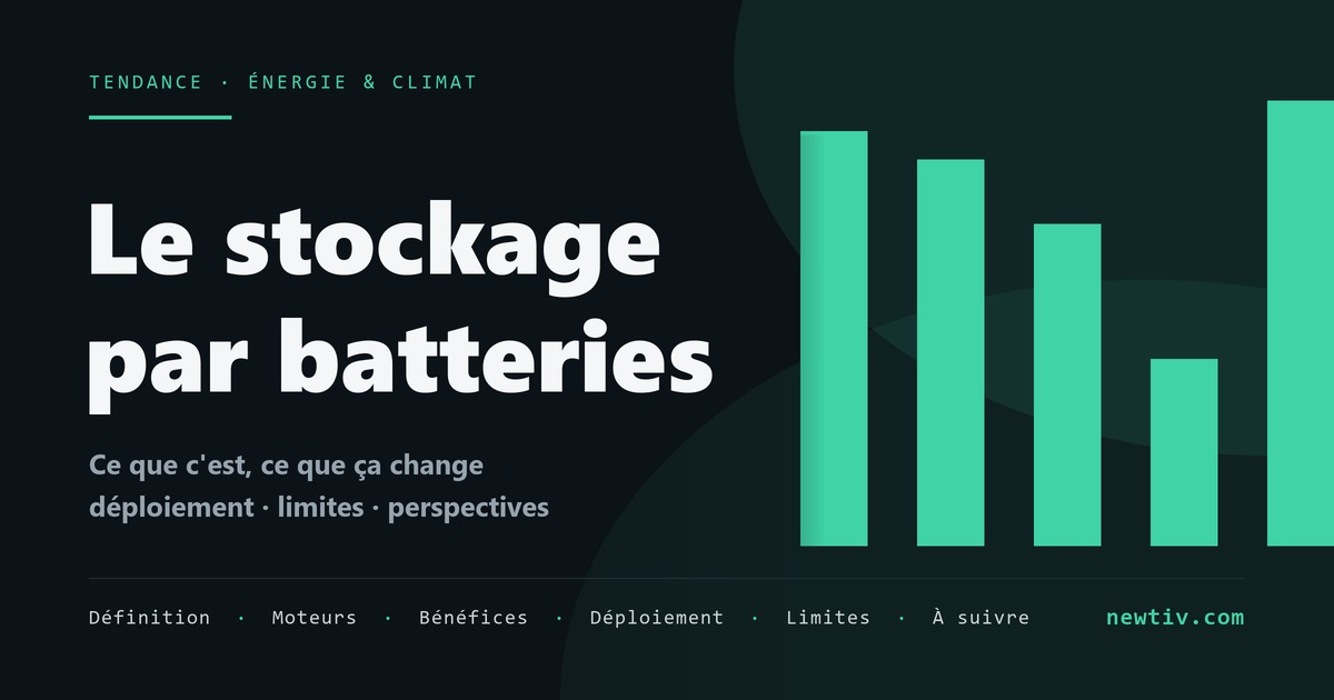 Le stockage par batteries à la maison