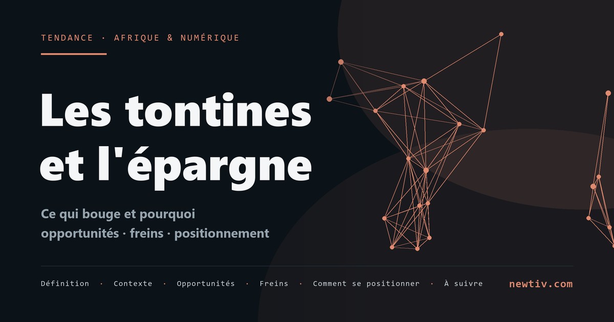 Les tontines et l'épargne collective numériques