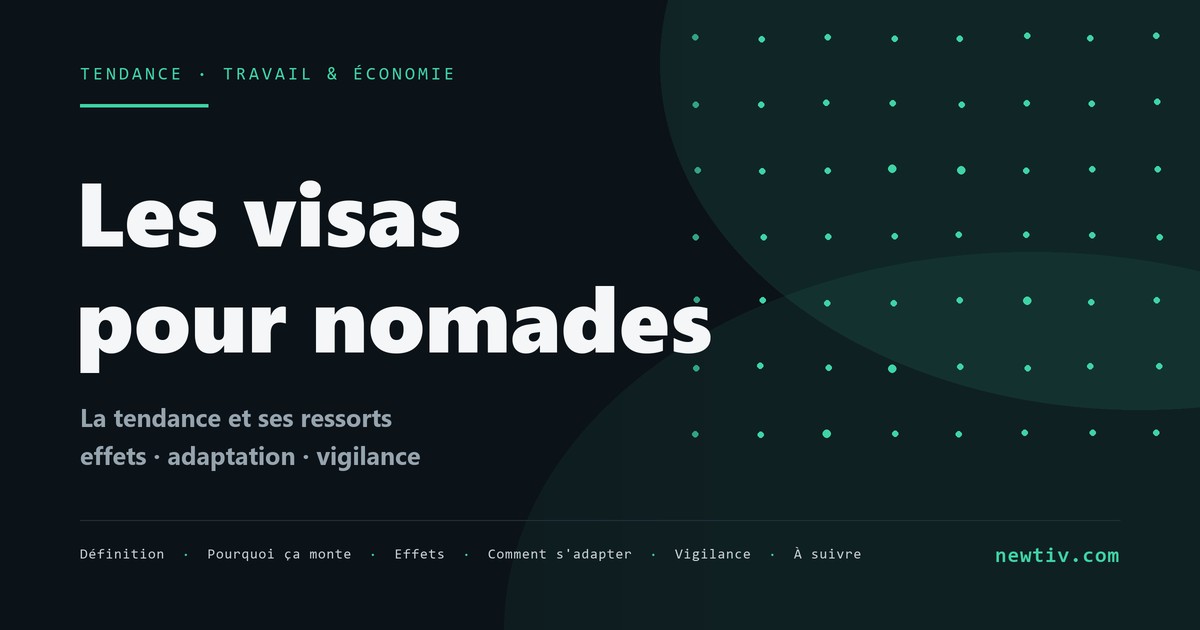 Les visas pour nomades numériques
